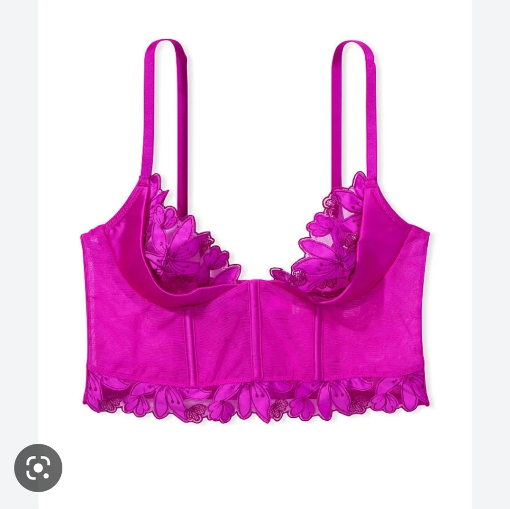 VS Very Sexy Floral Embroidered Quarter Cup Corset Top. - Picture 2 of 10
